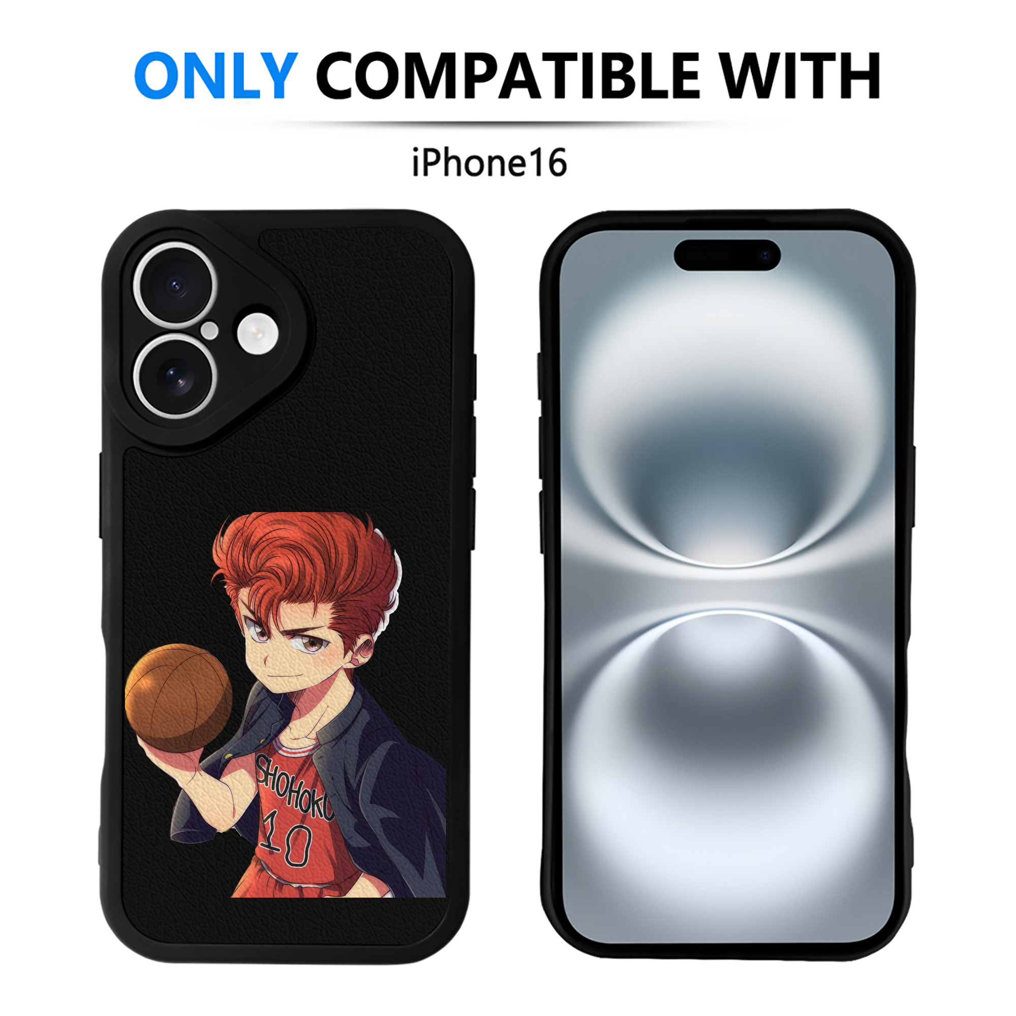 （画像用） SLAM DUNK／スラムダンク 【iPhone 16シリーズ対応】シリコンスマホケース（レザー調） 材質：シリコン